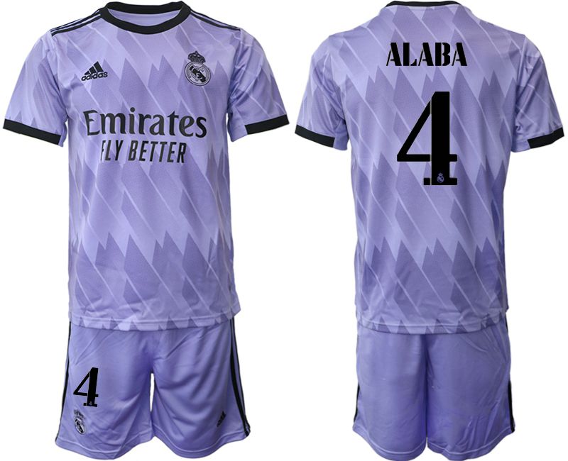 Cheap Men 2022-2023 Club Real Madrid away purple 4 Soccer Jersey